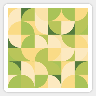 Modern Geometric (Avocado) Sticker